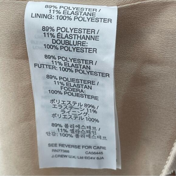 J. Crew Laser Cut Pleated Cream Perforated Cutout A-Line Preppy Mini Skirt Sz. 2 - Picture 10 of 11